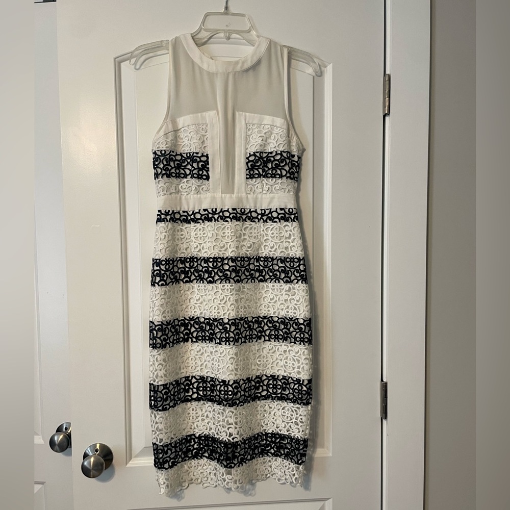 ELLIATT lace black/white mini dress